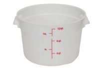 PP Round Food Storage - 12 QT.