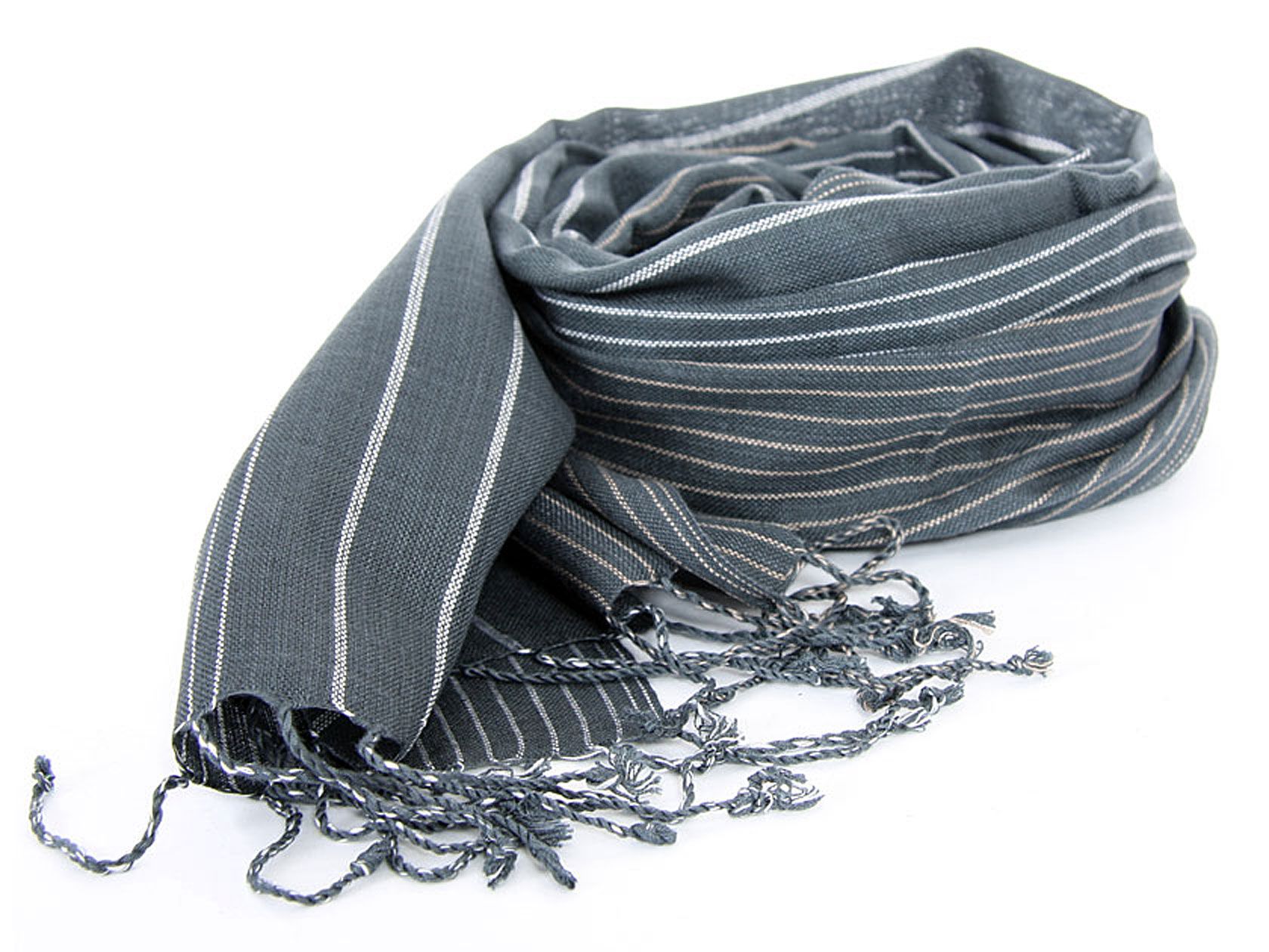 Wholesale Handbags #jm-70 Grey colored yarn dyed 100% viscose scarf ...