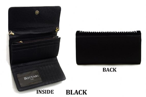 Wholesale Handbags #lg800 Rhinestones studded 3 way folding wallet with