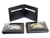 Faux leather eagle bi-fold wallet